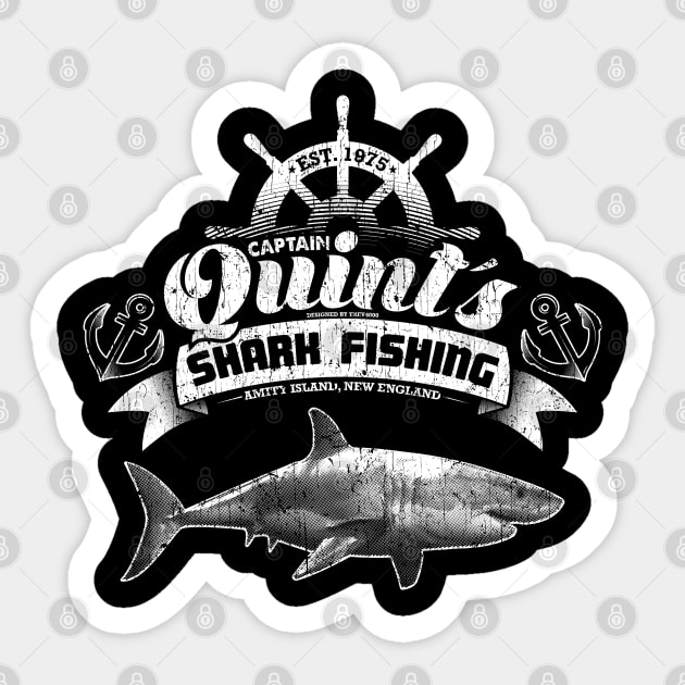 Quint's Shark Fishing Sticker by trev4000